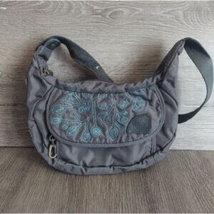 OVERLAND EQUIPMENT HOBO NYLON GRAY SHOULDER PURSE BAG
